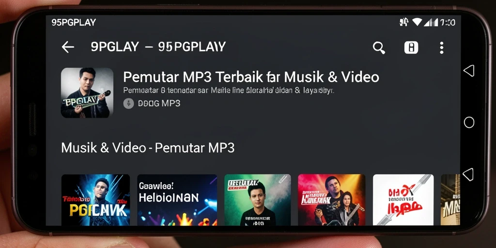 Tampilan antarmuka <strong>95PGPLAY</strong> yang sederhana dan menarik.