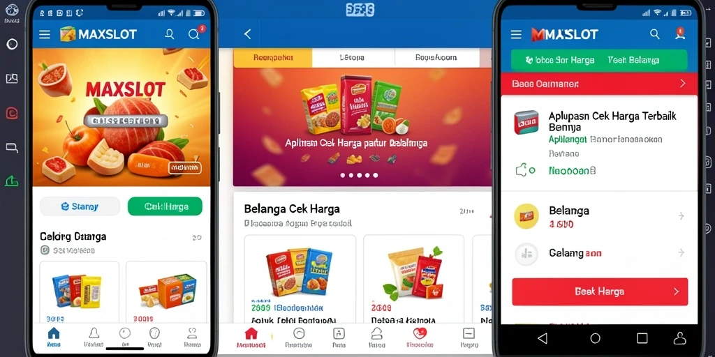 Tampilan antarmuka aplikasi MAXSLOT untuk cek harga.