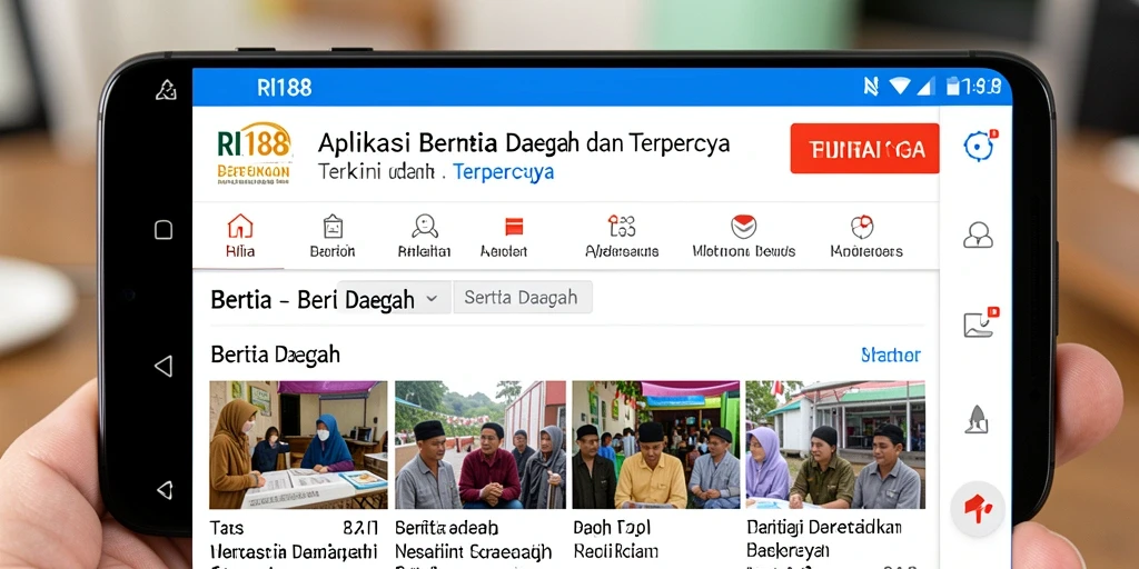 Tampilan antarmuka RI188 yang informatif dan sederhana.