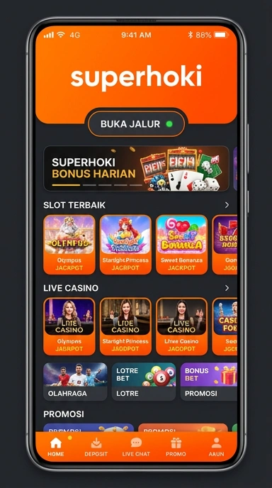 Tampilan link alternatif superhoki